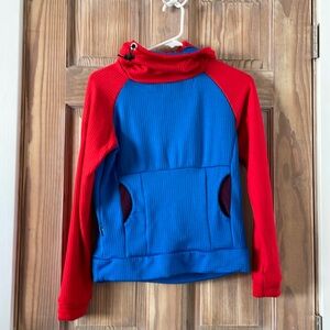 Red and Blue Women's Hoodie